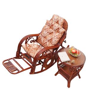 Fabricants Vente en gros Premium Outdoor Garden Round Braid Flowers Chaise en rotin bon marché en <span class=keywords><strong>osier</strong></span> Chaise en rotin d'extérieur Chaise inclinable - Product Image 3