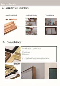 New trừu tượng vải sơn màu xanh vàng đá cẩm thạch in tường nghệ thuật sơn trang trí - Product Image 4