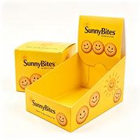 Boîte de présentation de snacks personnalisée en gros, boîte de présentation en carton pliable de haute qualité avec impression de logo personnalisé