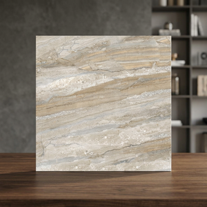 Dyna Azul Nano Polished Porcelain Floor Tiles 600x600mm Glossy GVT Marble Look - Product Image 1
