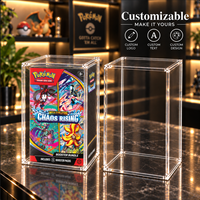 Étui de présentation magnétique en acrylique personnalisé pour Mega Evolution Chaos Rising Booster Bundle TCG, protection UV à 99 %, support magnétique N52