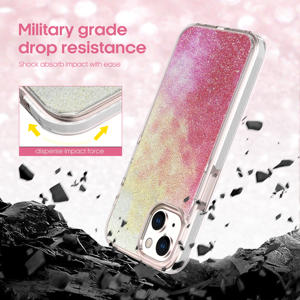 Soonleader clair paillettes souple TPU housse de protection pare-chocs pour <span class=keywords><strong>iPhone</strong></span> <span class=keywords><strong>14</strong></span> brillant mignon plaine antichoc étincelle Bling <span class=keywords><strong>coque</strong></span> de téléphone - Product Image 5