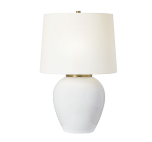 <b>Antique</b> resin brass gold color stand table lamp with linen for office hotel decor - Product Image 6