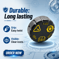 DE RONG Robuster, langlebiger QJ GF24 Bremsflüssigkeitsbehälterdeckel M43x3 DOT 4 Ersatzdeckel für Hauptbremszylinder zur Reparatur