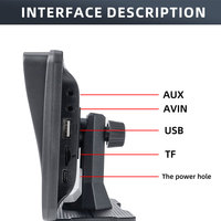 Écran portable 7 pouces tout-en-un pour voiture avec Carplay, navigation, FM, Bluetooth, Android Auto, lecteur radio, recherche et développement en usine
