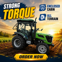 Traktor Pertanian dengan Part Opsional Mesin Pertanian 4x4 RH404 Mini Traktor 40HP untuk Mesin Pertanian Harga Murah dari China