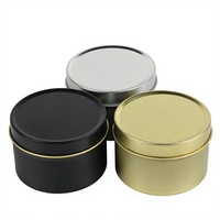 Bougie d'aromathérapie en cire de soja dans un pot cylindrique en fer blanc, diffuseur d'huiles essentielles semi-mécanique fait main pour la maison ou comme cadeau