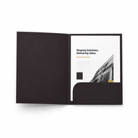 Carpeta de Presentación de Documentos de Oficina con Impresión Personalizada, Carpeta de Papel para Archivos, Carpeta de Cartón para Negocios