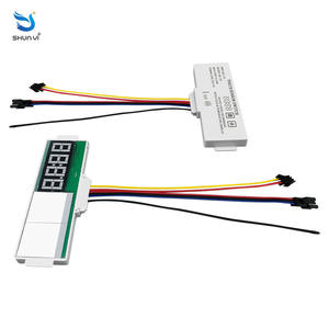 สวิตช์<span class=keywords><strong>หรี่</strong></span>ไฟแบบสัมผัส รุ่นบางเฉียบ DC12V 5A 60W พร้อมจอแสดงเวลาและอุณหภูมิ  สำหรับ<span class=keywords><strong>กระ</strong></span>จกไล่ฝ้า ไฟ LED  ปรับความสว่างได้แบบไม่มีขั้นตอน - Product Image 1