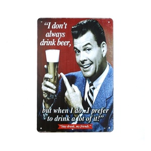 Segni di latta della decorazione retrò della parete dell'annata del metallo di progettazione su ordinazione all'ingrosso della fabbrica - Product Image 3