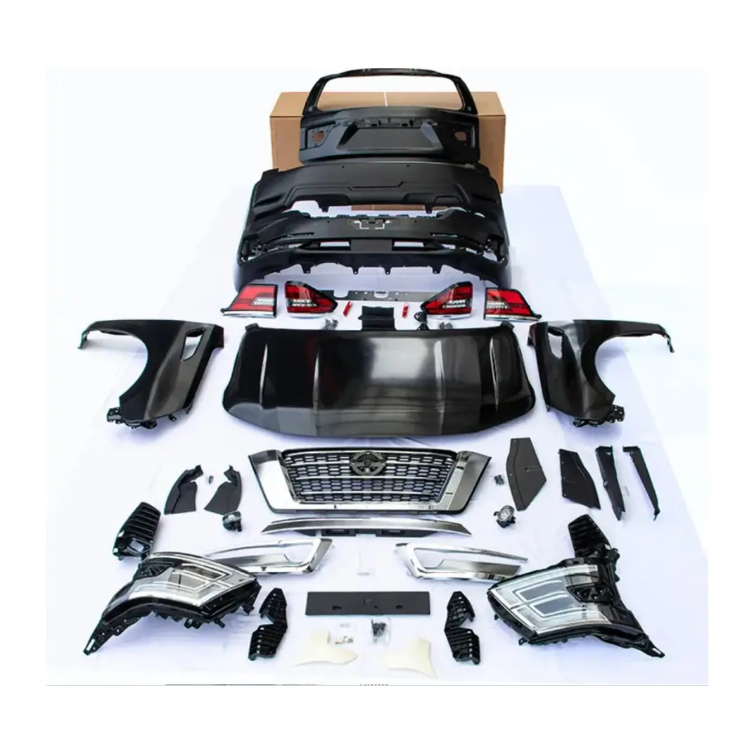 Автомобильные комплекты для Nissan Patrol Y62 2010-2019 модернизировать 2020 стиль передний задний бампер