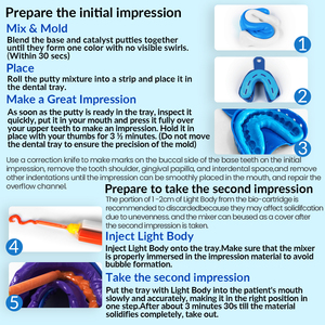 पेशेवर दंत छाप सामग्री सेट 510k सिलिकॉन इम्प्रेशन पुटी लाइट बॉडी मैनुअल पावर थोक - Product Image 6