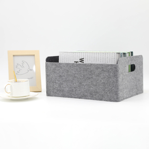 Cesta de almacenamiento de estilo nórdico plegable de fieltro, libros para sala de estar, juguetes, artículos diversos, Cubo de almacenamiento, caja de almacenamiento de mesa - Product Image 4
