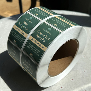 Tùy chỉnh in ấn chất lượng cao sang trọng nến nhãn dán nhãn in không thấm nước nhôm lá bao bì nhãn cho Nến Lọ - Product Image 2