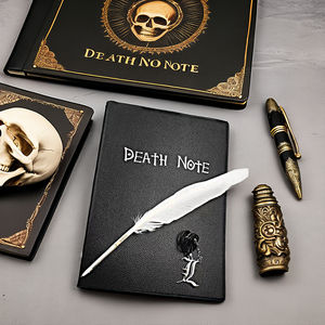 Longorgeous grand A5 mort cahier Journal nouvelle école cahier d'écriture avec plume et collier de mort mode Anime - Product Image 2