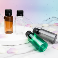 Fournitures hôtelières personnalisées, flacons en plastique de 30 ml, ensemble d'articles de toilette jetables populaires pour hôtel, mini-flacons de gel douche transparents et colorés