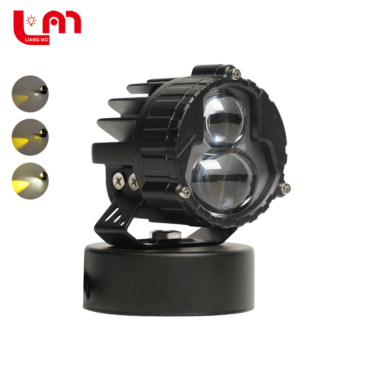 New Product White Yellow High Low Beam LED Work Driving Head Fog Light for Car SUV Offroad Motorcycle ATV UTV BUS 12-80V