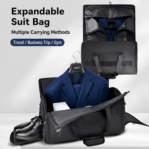 Custom Waterproof Convertible Hanging Suit Bag Expandable Carry <strong>on</strong> Travel Business Overnight Trip Bag Travel Garment Duffel Bag - Product Image 1