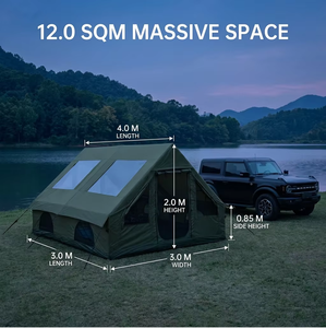 <span class=keywords><strong>Tente</strong></span> de Luxe Gonflable YYD OVERLAND BASE 12.0, 12.0 m², Poteaux Gonflables 16.0 cm, Montage en 30 <span class=keywords><strong>secondes</strong></span>, Imperméable PU 3500 mm, Quatre Saisons - Product Image 5