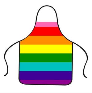 Designed for Rainbow (Original Design) <strong>Pride</strong> Apron Reusable Polyester Fan Gift for Home <strong>Kitchen</strong> Cleaning Unique Kit - Product Image 1