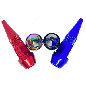 Cache-valve en forme de logo créatif, en forme de balle, anti-poussière, universel, design long et pointu, accessoire de couverture de roue - Product Image 4