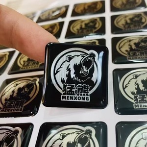 Custom Raised Logo Soft Crystal Epoxy <strong>Sticky</strong> Epoxy Gel Glue <strong>Label</strong> Printing Clear Resin Domed Stickers 3D Epoxy Doming Sticker - Product Image 4