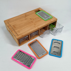 <span class=keywords><strong>Planche</strong></span> à découper de haute qualité avec conteneurs Planches à découper <span class=keywords><strong>en</strong></span> vrac <span class=keywords><strong>planche</strong></span> à découper <span class=keywords><strong>en</strong></span> bambou <span class=keywords><strong>en</strong></span> <span class=keywords><strong>bois</strong></span> avec quatre tiroirs et râpes - Product Image 4