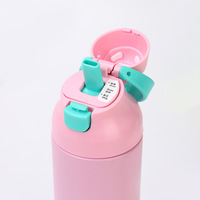 Bouteille d'eau de sport et de voyage Lingyue 25oz, gourde isotherme à double paroi en acier inoxydable 304 avec paille, base de tasse à poignée pour boire directement, 7 couleurs en stock