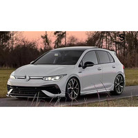 Pare-chocs de voiture Accessoires de voiture pour Volkswagen Golf 8 à R Style y compris pare-chocs avant et arrière avec calandre, jupes latérales