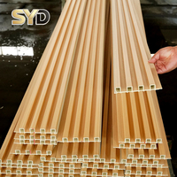 Panel WPC Great Wall Mudah Dipasang Sistem Klip Cepat DIY Papan Bilah Kayu Interior