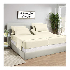 Çizgili kraliçe nevresim takımı otel lüks % 1800 yatak çarşafları ve yastık kılıfı - Product Image 5