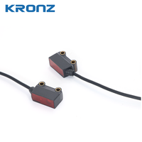 Sensor Fotoeléctrico Láser de Línea KRONZ, Distancia Ajustable de 0-80 mm, 12 °   Sensor Industrial con Salida PNP de 12-24 VCC y Cable de Conexión Directa