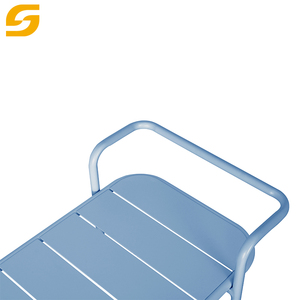 Moderner Multifunktions-Rollwagen aus Aluminium für Innen- und Außenbereiche mit Rädern, Garten, Terrasse, Poolparty, fahrbarer Lager- und Bartisch - Product Image 3