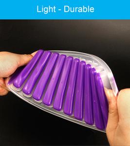 Nuovo stile facile da rilasciare su misura rettangolo Ice Cube Set 10 cavità Silicone ghiaccio Cube vassoio stampo per ghiaccio per la produzione di ghiaccio - Product Image 4