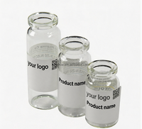 Rouleau d'étiquettes autocollantes holographiques, imperméables, thermosensibles, brillantes, écologiques, résistantes à l'huile, pour flacons en verre cosmétiques