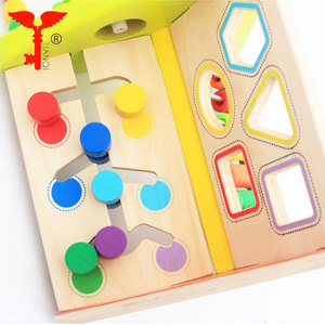 Bloc <span class=keywords><strong>de</strong></span> bois jouets Gros boulier en bois labyrinthe perles 5 en 1toy pour l'apprentissage <span class=keywords><strong>de</strong></span> bébé et jouant des jouets éducatifs - Product Image 3