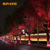 Décoratif dmx512 RGB coloré 18W 90W arbre lumière IP65 étanche extérieur led spot DC24V arbre anneau jardin paysage lumières