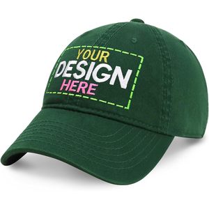 Gorra de Béisbol Bordada Personalizada, Unisex, Ajustable, de Sarga de Algodón, con Diseño, Logotipo y Texto Personalizados - Product Image 1