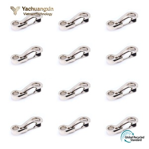 Metal Carabiner <b>Clips</b> 10 Pack Black Outdoor Camping <b>Hook</b> Keychain EDC Accessory All Seasons Use - Product Image 5