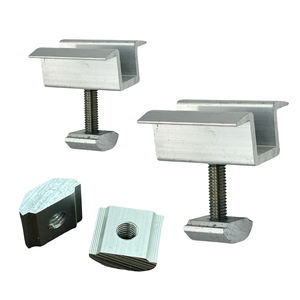 Kit di montaggio del pannello solare in lega di alluminio-componenti del telaio fotovoltaico, connettori della batteria e fissazione della zavorra per tetti in metallo - Product Image 3