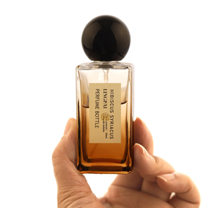 Chai thủy tinh Nước hoa sang trọng 30ml, 50ml, 100ml có thể tái chế, màu hổ phách Gradient, chai nước hoa hình chữ nhật có hộp - Product Image 2