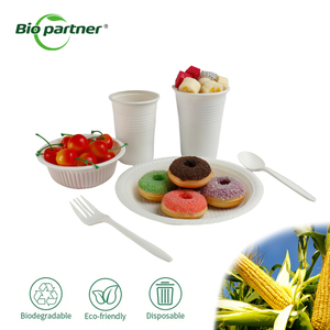 Phân Hủy Sinh Học Nhà Máy Giá Giấy 9 Inch Dùng Một Lần Tinh Bột Ngô Bánh Pizza Bánh Tráng Miệng Tấm Cho Sinh Nhật Đám Cưới Đảng - Product Image 1