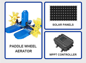 Oxygénateur solaire pour lacs à poissons, aérateur à roue à aubes solaire SSC4-96/1500, oxygénateur solaire SSC4-96/1500 - Product Image 5