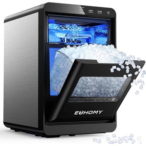 เครื่องทำน้ำแข็งก้อน EUHOMY ขนาด 40 ปอนด์ ต่อ 24 ชั่วโมง แบบตั้งโต๊ะ ทำความสะอาดตัวเองได้ ด้วยระบบโซนิค - Product Image 1