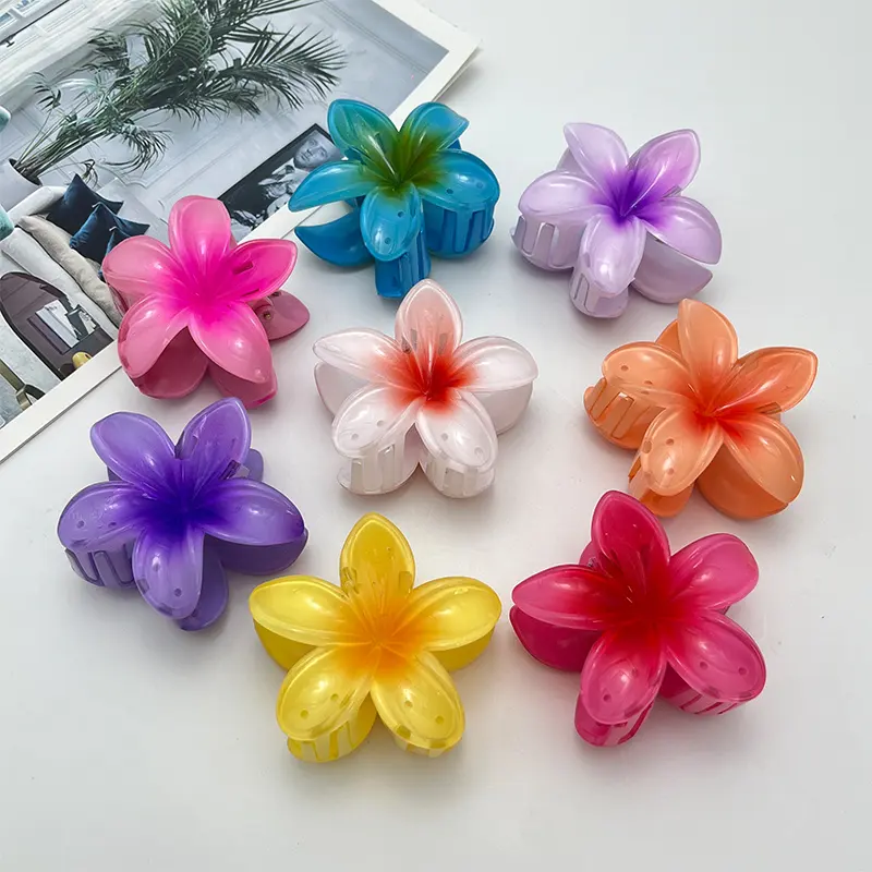 Amazon Best Selling moda flor cabelo clipes coloridos e firmemente segurando para cabelos grossos e finos das mulheres