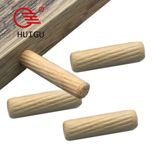High Quality Round Wood Dowel Furniture component pin natural birch Dowel