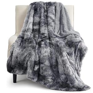 Fluffy Fuzzy Kunst pelz Cartoon Muster Sherpa Fleece Throw Blanket im europäisch-amerikanischen Stil Four Seasons - Product Image 1