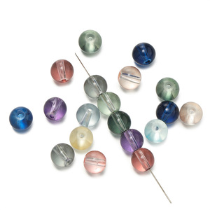 <b>Crystal</b> Round <b>Beads</b> 8mm Transparent Glass Loose <b>Beads</b> For Jewelry Making DIY Accessories - Product Image 4