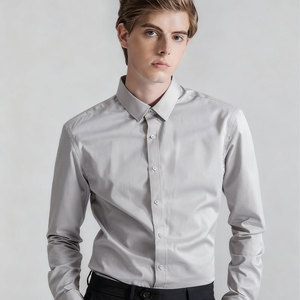 <span class=keywords><strong>Chemise</strong></span> de costume pour <span class=keywords><strong>homme</strong></span> OEM, coupe ajustée, en spandex, <span class=keywords><strong>chemise</strong></span> de luxe <span class=keywords><strong>bleu</strong></span> <span class=keywords><strong>ciel</strong></span>, col boutonné, manches longues, <span class=keywords><strong>chemise</strong></span> habillée pour styles contemporains - Product Image 3