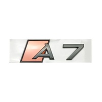 Autocollants et emblèmes ABS pour coffre et lettres de voiture A5/A6/A3/A4/A7/A8 - Décorations et accessoires de relooking automobile pour l'arrière et les côtés